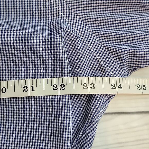 Van Heusen Originals Classic Fit checkered button-down shirt Men's Size 16 1/4 - Picture 10 of 11